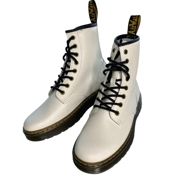 Dr. Martens | Shoes | New Dr Martens White Zavala Combat  display picture 1